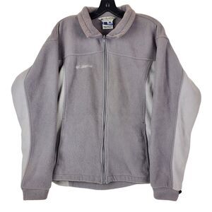 COLUMBIA Jacket Womens Large Gray CORE INTERCHANGE Fleece Outdoor Full Zip